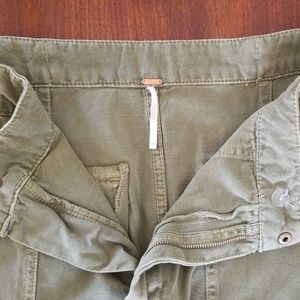 Free People army green skirt